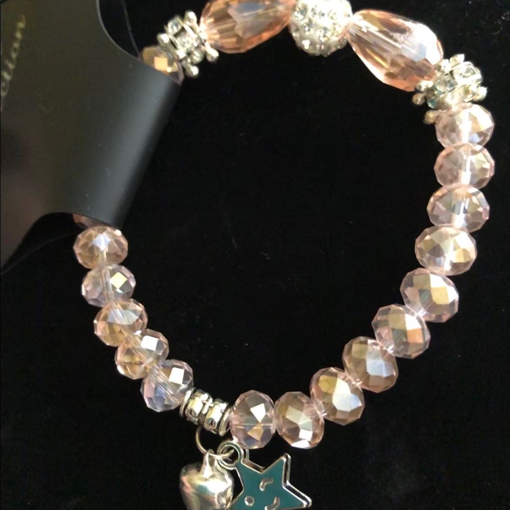 😳😮😳 5 for $10 Bella Collection Pink Crystal Bracelet